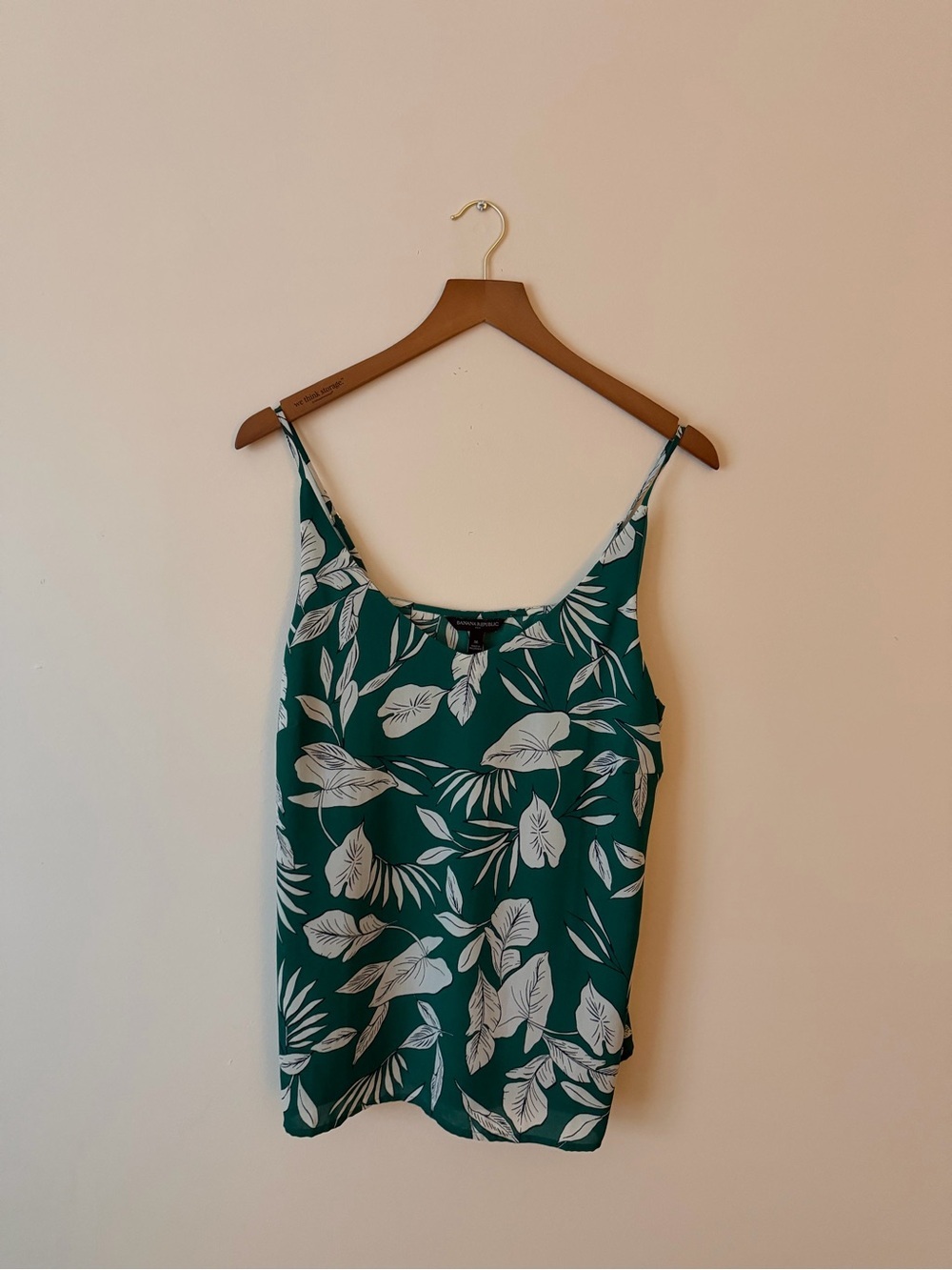 Banana Republic Green Floral Print Camisole